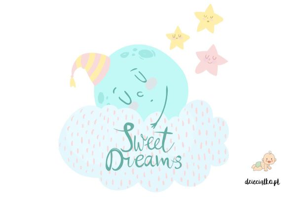 sleepyhead on a cloud - wall sticker for child’s room