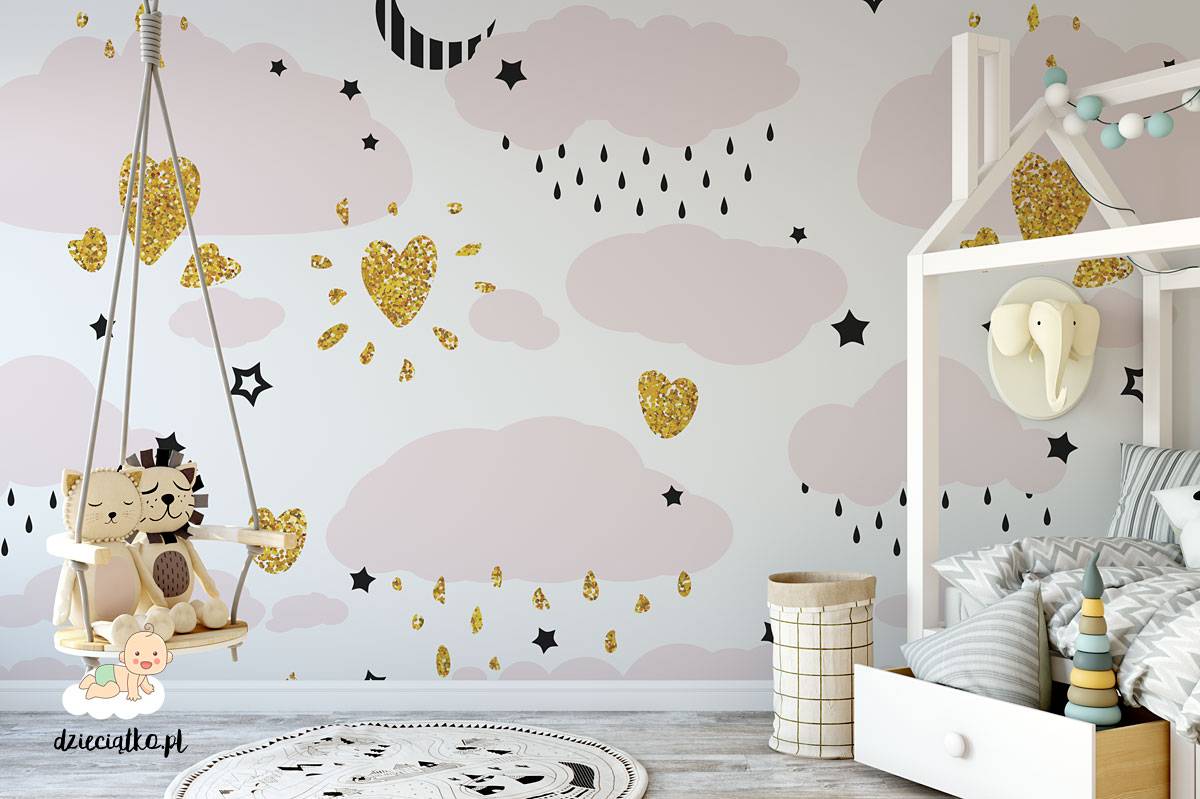 Wall mural “Golden Heart”