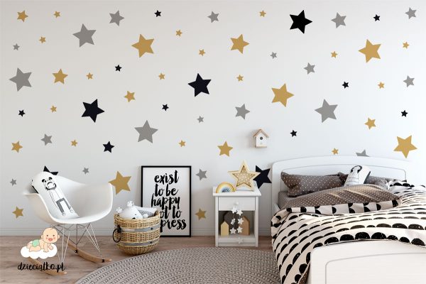 colored stars - wall stickers for child’s room