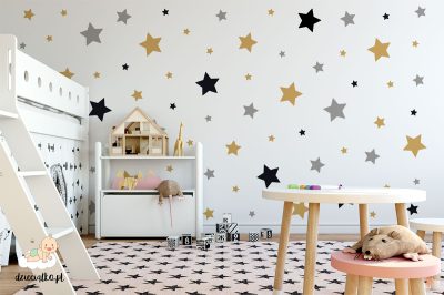 colored stars - wall stickers for child’s room