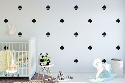 black spades - wall stickers for child’s room