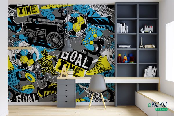 gaming room - children’s wall mural