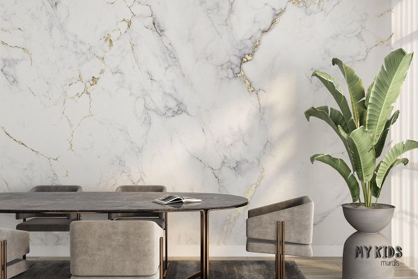 subdued marble - wall mural