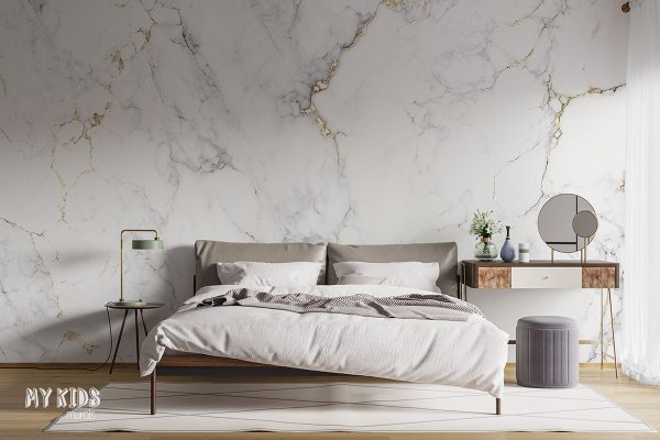 subdued marble - wall mural